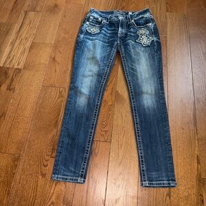 Miss Me Embellished Skinny Jeans Size 27
